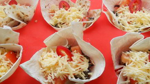 корзиночки из лаваша с начинкой