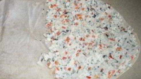 лаваш с адыгейским сыром