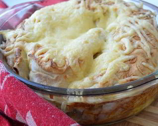 Лаваш с фаршем в духовке