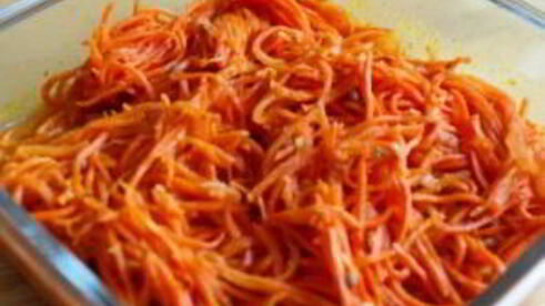 лаваш с корейской морковкой