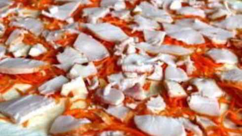 лаваш с корейской морковкой