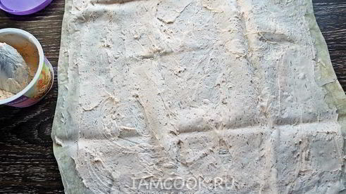 лаваш с крабовыми палочками и корейской морковкой