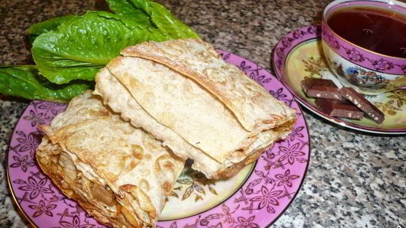 Рецепт Лаваша с курицей и морковкой