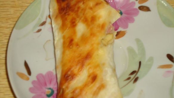 Рецепт Лаваша с ветчиной и сыром