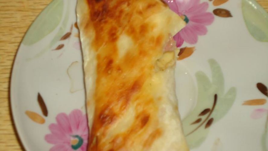 Рецепт лаваша с ветчиной и сыром