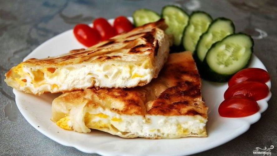 Рецепт лаваша с яйцом