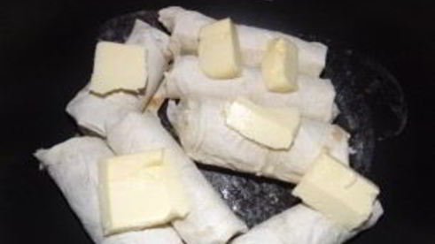 рулеты из лаваша с печенью