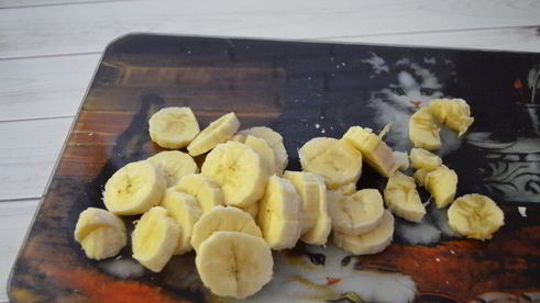 трубочки из лаваша с творогом и бананом