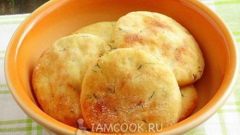 картофельные лепешки с укропом
