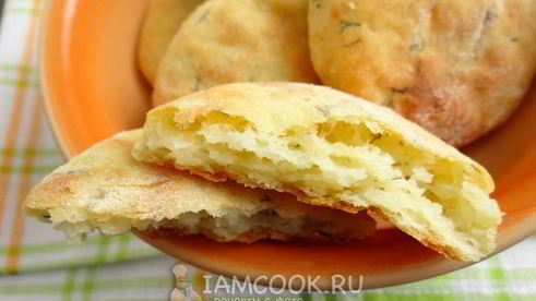 картофельные лепешки с укропом