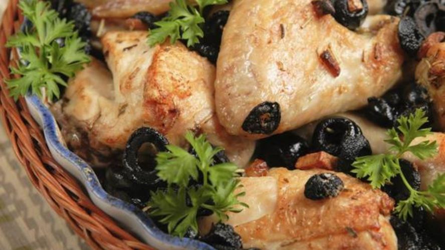 Рецепт курицы по-средиземноморски с лепешками