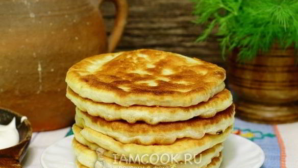 Рецепт Лепешек с сыром дрожжевые