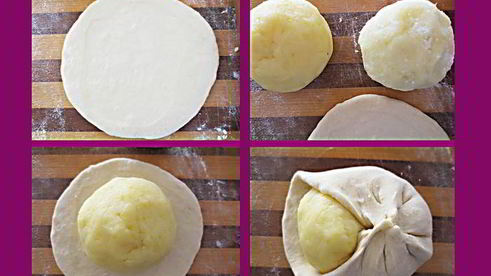 лепешки с сыром и картошкой