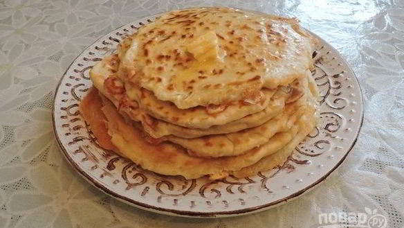 Рецепт Лепешек с сыром на кефире на сковороде