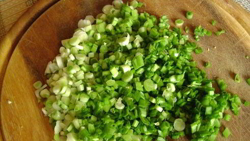 лепешки с зеленым луком