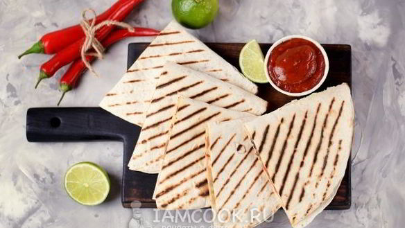 Рецепт Мексиканской лепешки с начинкой