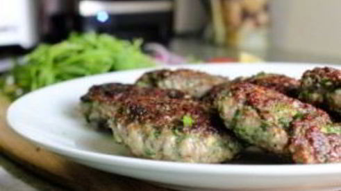 пита с фаршем и овощами