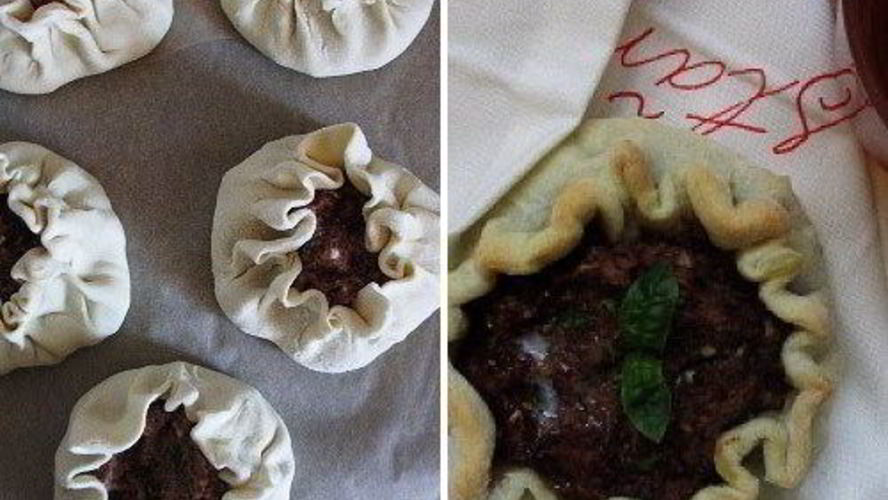 Рецепт слоеных лобиани с адыгейским сыром