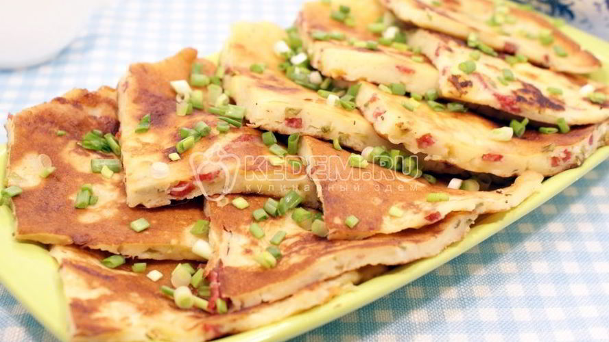 Рецепт сырных лепешек с начинкой