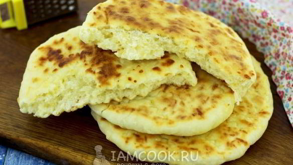 Рецепт Сырных лепешек за 5 минут