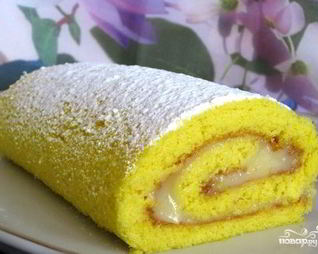 Лимонный рулет