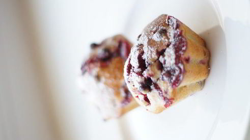 апельсиново-ягодные маффины фитнес