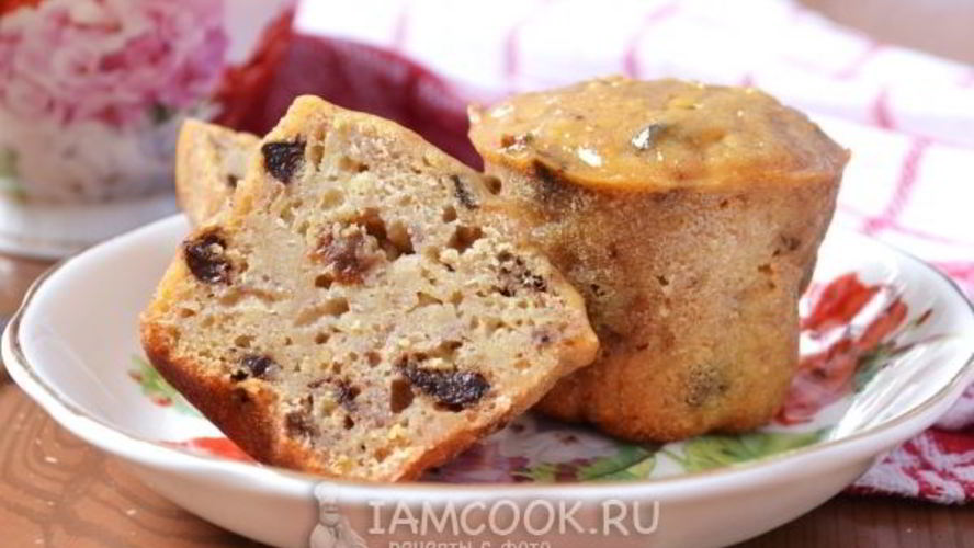 Рецепт бананова-яблочных маффины