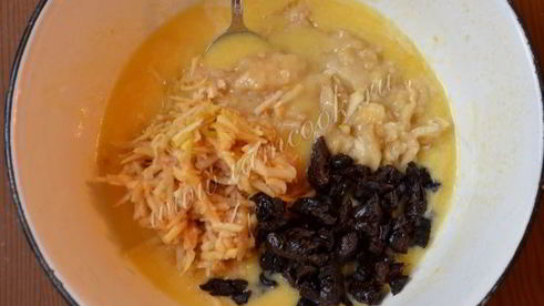 бананово-яблочные маффины