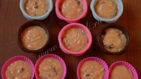 бананово-яблочные маффины