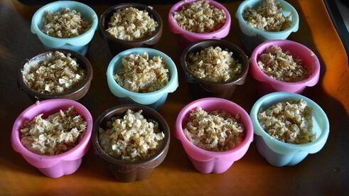 банановые маффины с овсяными хлопьями