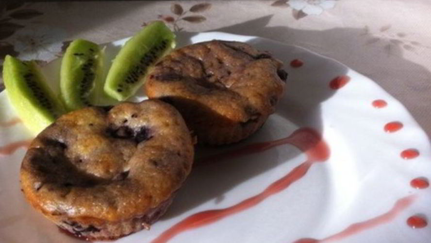 Рецепт черничных маффинов