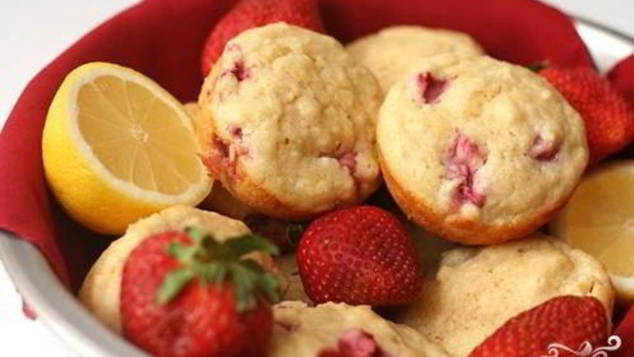 Рецепт клубнично-лимонных маффины с рикоттой