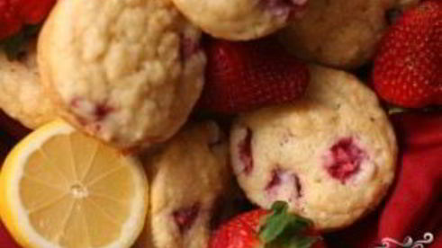 клубнично-лимонные маффины с рикоттой