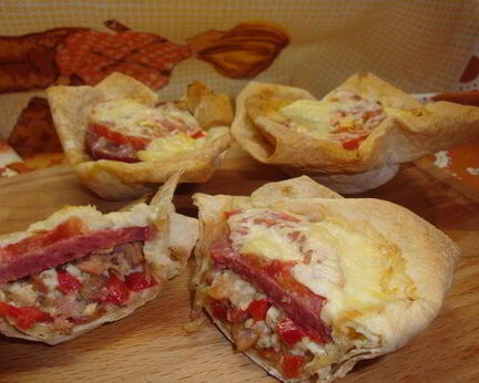 Маффины из лаваша