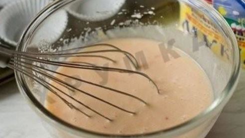 маффины на клубничном йогурте