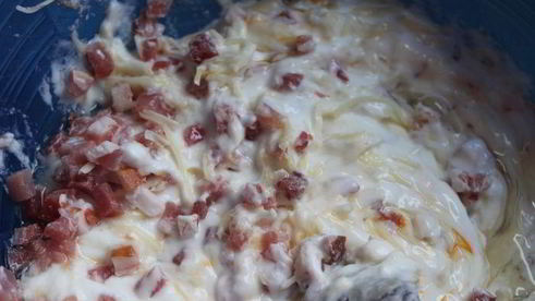 маффины с беконом