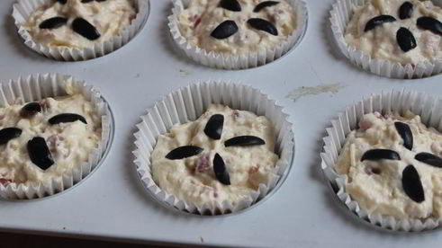 маффины с беконом