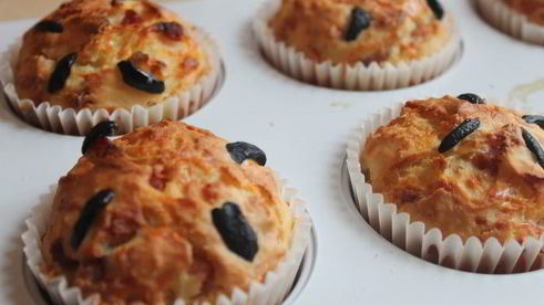 маффины с беконом