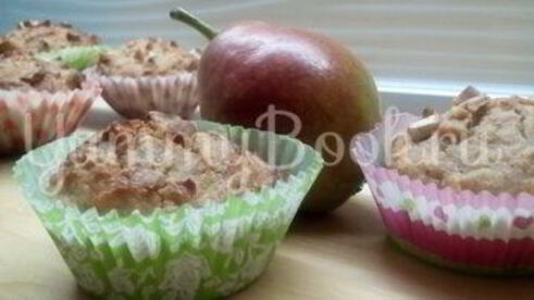 маффины с грушей, фундуком и пряностями