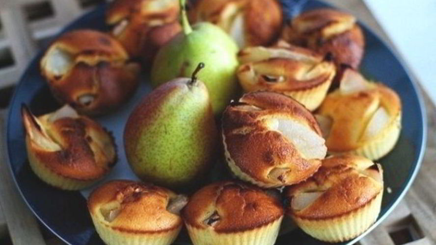 Рецепт маффинов с грушей