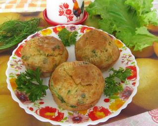 Маффины с кабачком и сыром