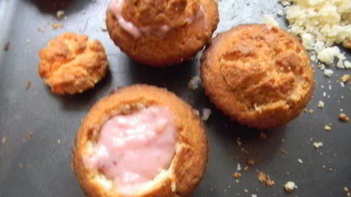 маффины с клубникой и белым шоколадом