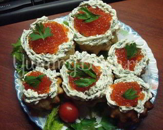 Маффины с лососем