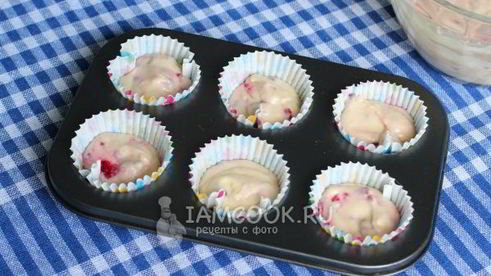 маффины с малиной