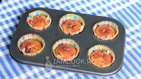 маффины с малиной