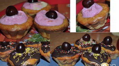 маффины с шоколадом