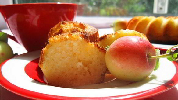 Рецепт Маффинов с творогом и яблоками