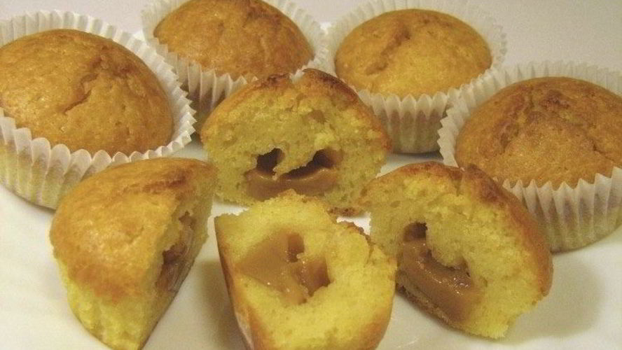 Рецепт маффинов с вареной сгущенкой