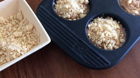 маффины в стиле яблочный крамбл