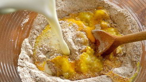 маффины здоровье с цельнозерновой мукой и черникой